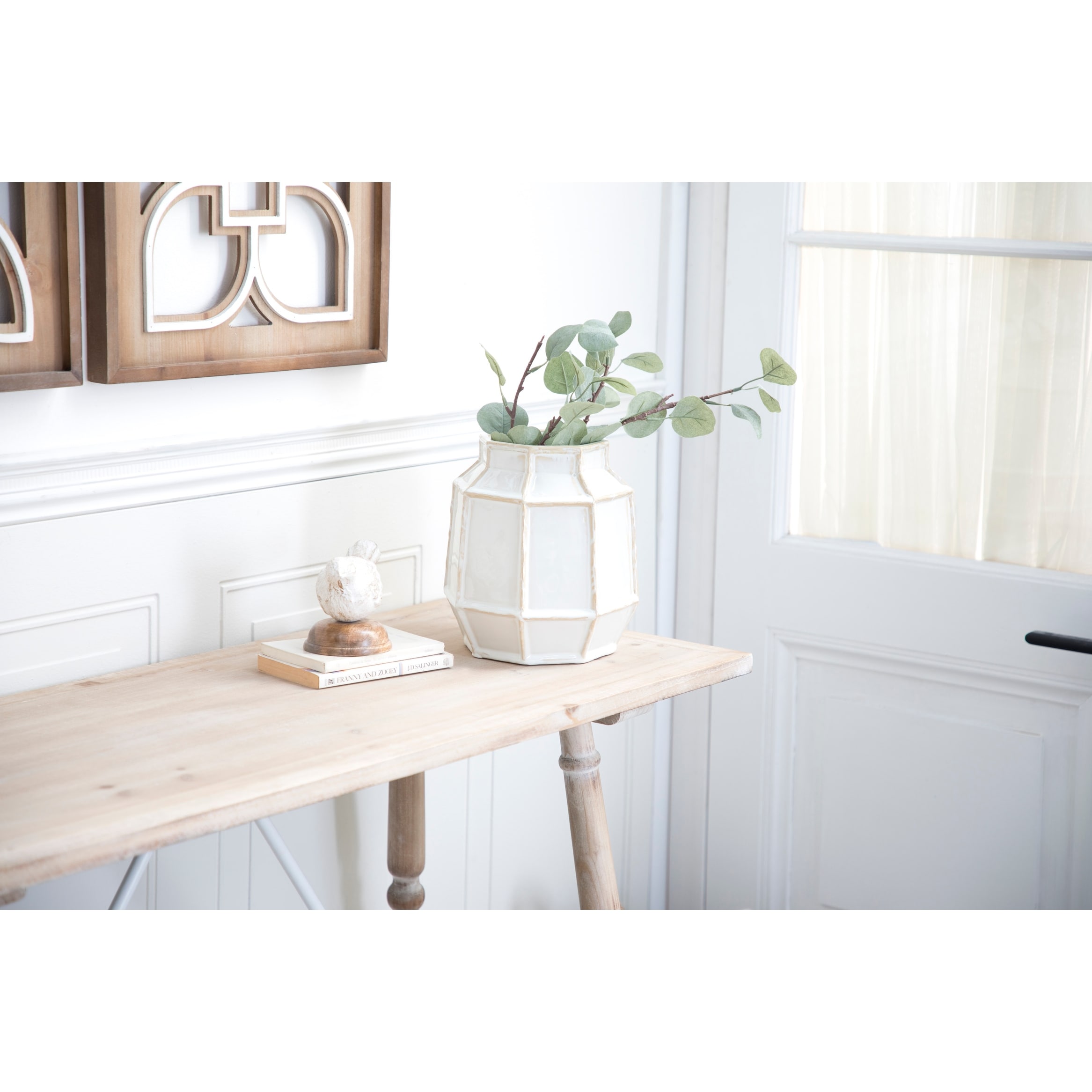 White Ceramic Handmade Vase