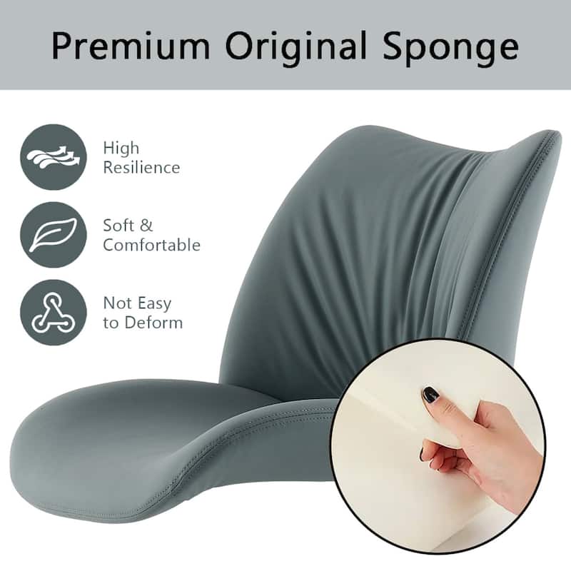 Ergonomic Faux Leather Office Chair, Swivel Task Chair