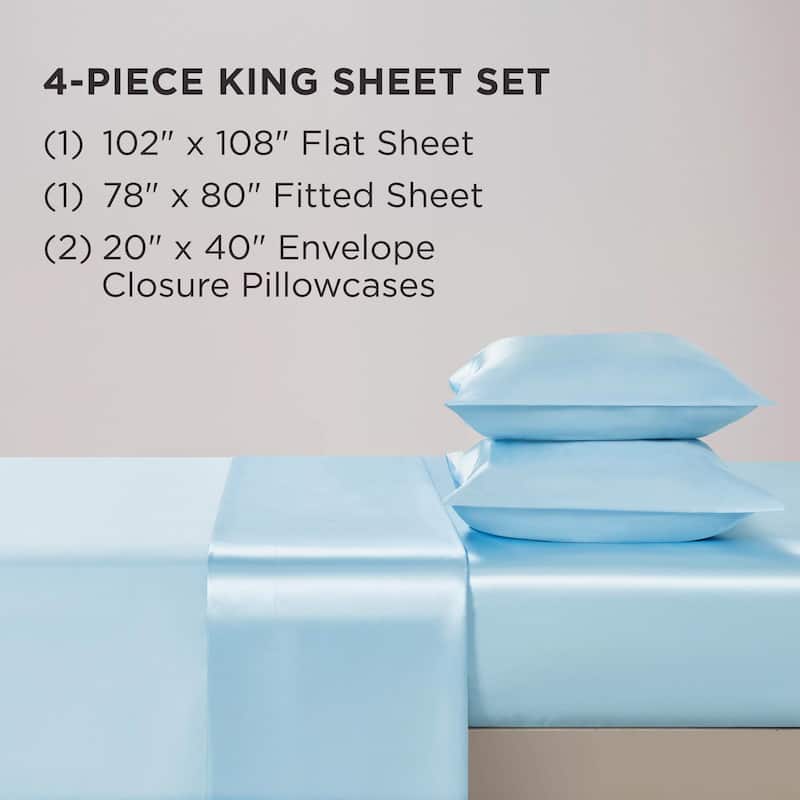 Juicy Couture Silky Satin Sheet Set