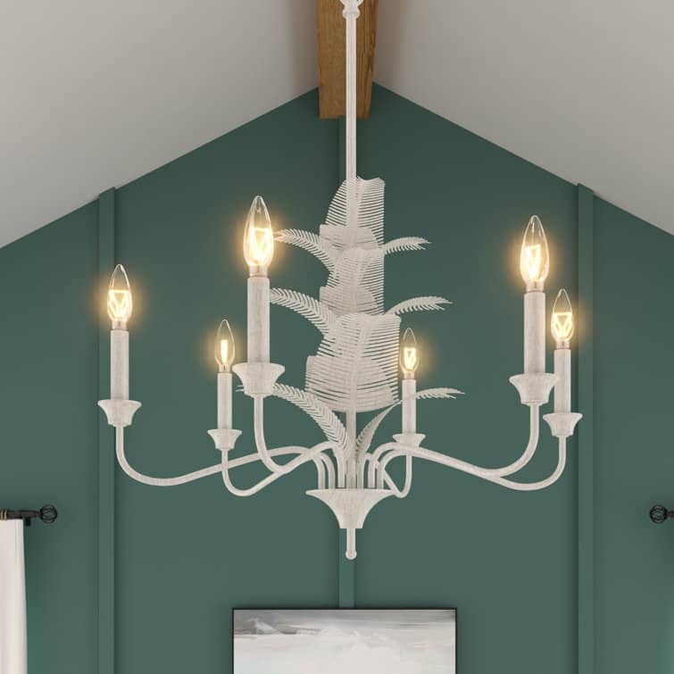 Acroma 6 - Light Steel Dimmable Classic/Tradition Chandelier
