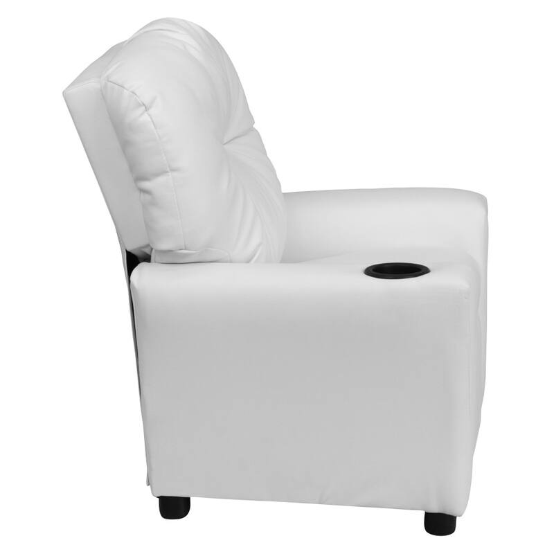 Contemporary Kids Recliner with Cup Holder