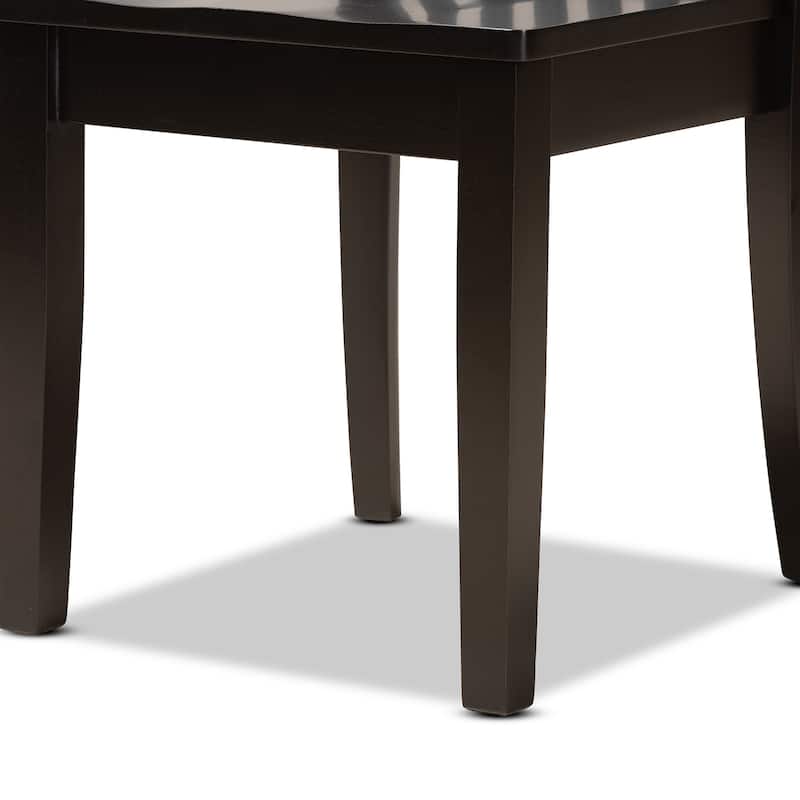 Minette Modern and Contemporary Transitional 2-Piece Dining Chair Set
