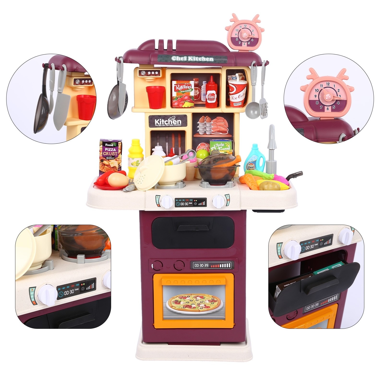 Small Kitchen Toy Set, Children'S Toy Kitchen, with Realistic Lights and  Sounds, Simulation Spray - Bed Bath \u0026 Beyond - 36850538, image size:1600x1600