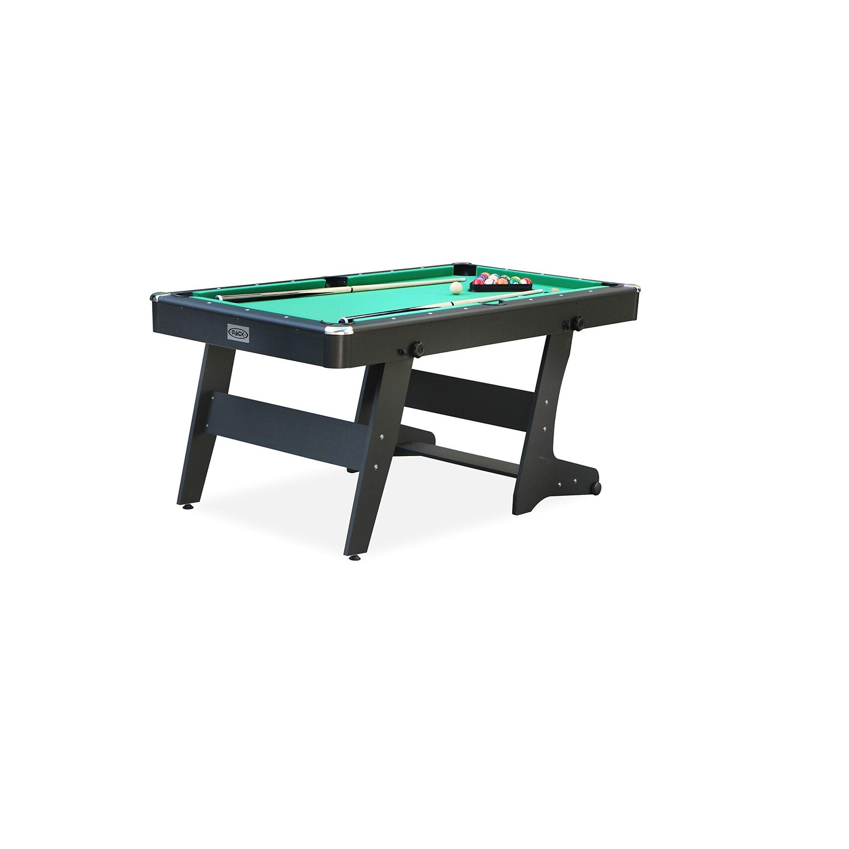 RACK Drogon 5.5-Foot Foldable Pool Table - Perfect For Game Rooms & Small Spaces