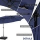 preview thumbnail 22 of 53, Costway 11 PCS Patio Dining Set with 15ft Double-Sided Patio Umbrella