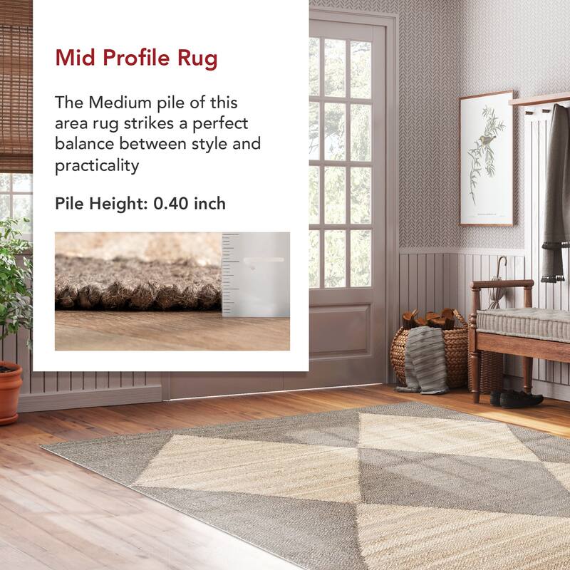 Nuloom Pandora Diamond Jute Area Rug