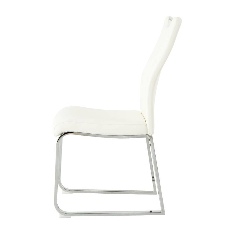 Modern Dining Chair with Metal Chair Legs (Set Of 2)