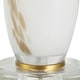 preview thumbnail 7 of 5, Uttermost Lyra White & Gold Table Lamp - 29"H,   Shade 10"H x 15"Dia.