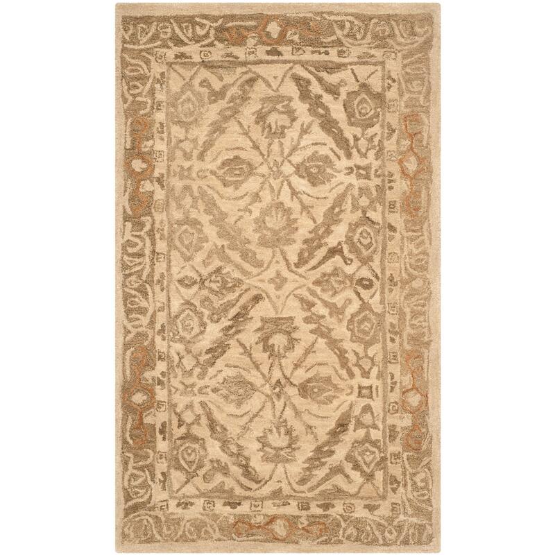 SAFAVIEH Handmade Anatolia Doro Traditional Oriental Hand-spun Wool Rug
