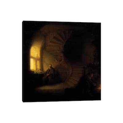 iCanvas "A philosopher in meditation " by Rembrandt van Rijn Canvas Print