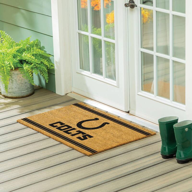 Indianapolis Colts Monochrome Indoor/Outdoor Coir Door Mat