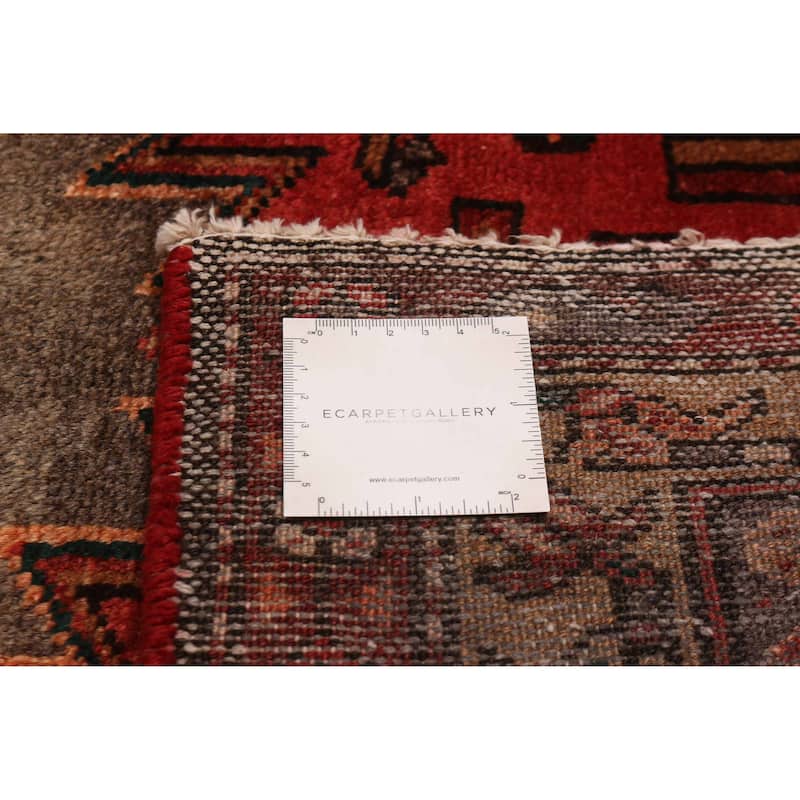 ECARPETGALLERY Hand-knotted Andelz Red Wool Rug - 3'5 x 10'2