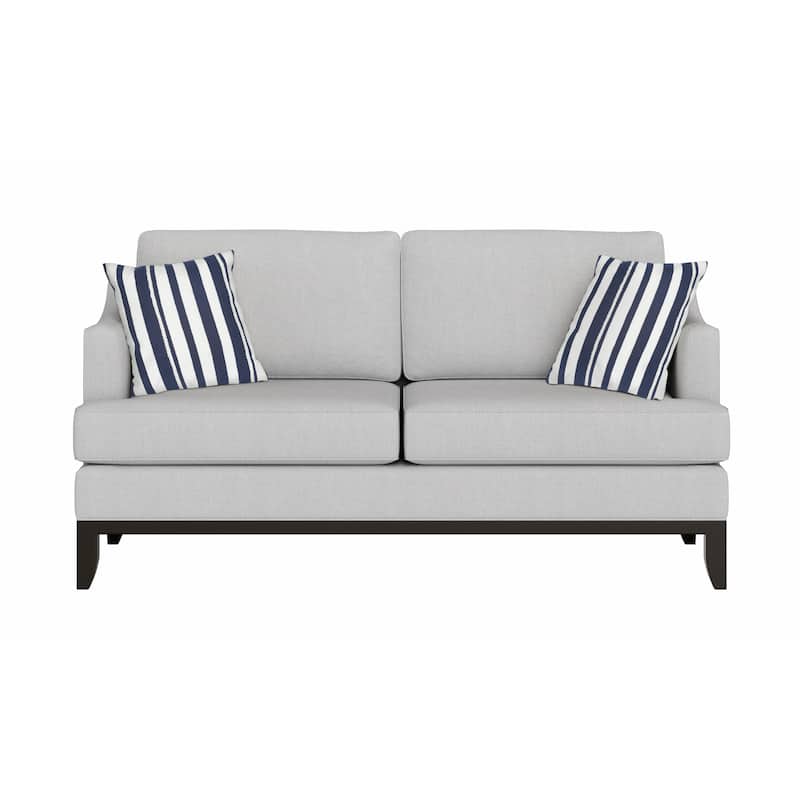Liora Manne Visions II Marina Stripe Indoor/Outdoor Pillow Marine 20" Square