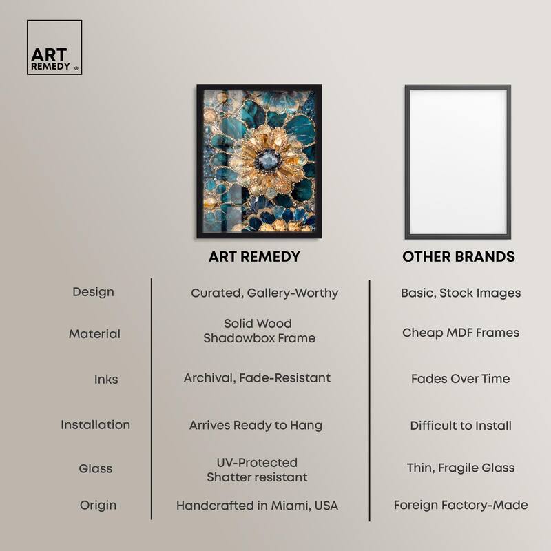 Opulent Geode IV Shadowbox by Art Remedy