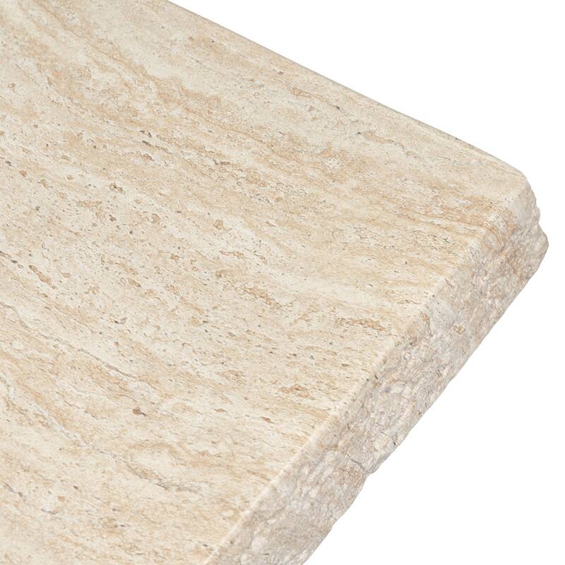 Stilo Slab Top Concrete Coffee Table with Marble and Stone Finish