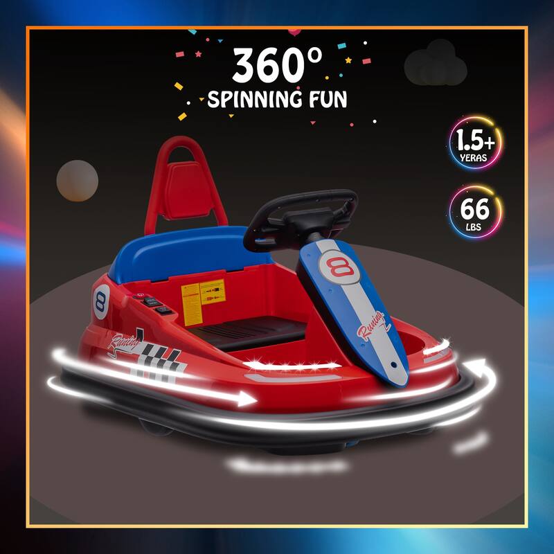 6V Electric Ride on Bumper Car for Kids & Toddlers