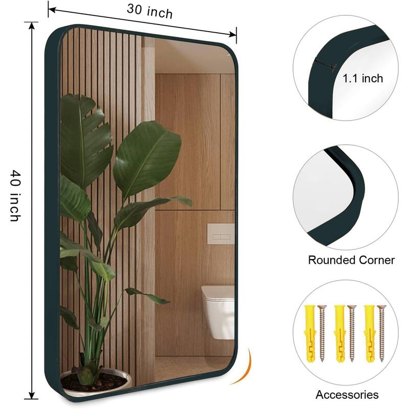 30" x 40" Rectangular Bathroom Wall Mirror