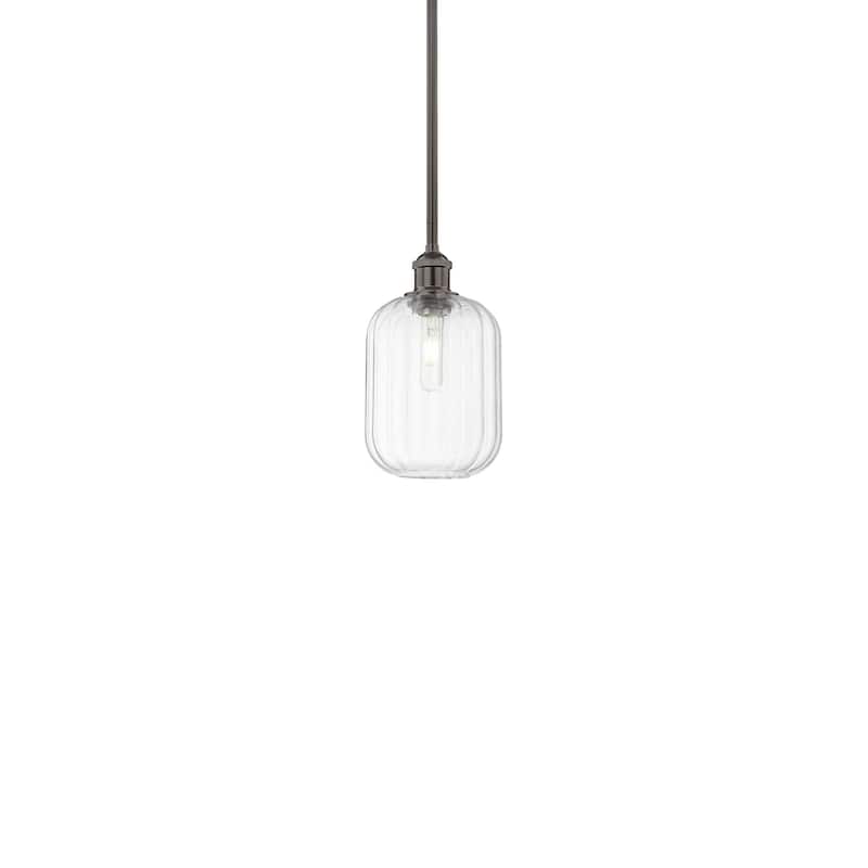 Innovations Lighting 616-1S-12-7 Preston Pendant Preston 7" Wide Mini - Oil Rubbed Bronze / Clear