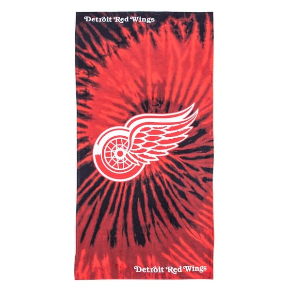 slide 2 of 5, NHL Detroit Red Wings Pyschedelic Beach Towel 30×60 Inches - 30x60