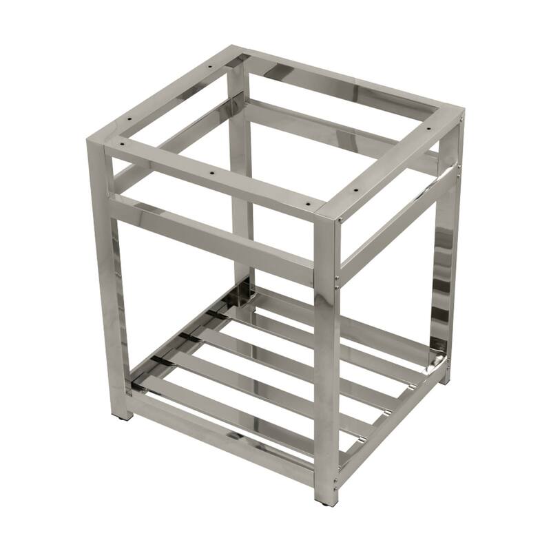 Kingston Brass 25" Wide x 30" High Console Stand - Polished Nickel