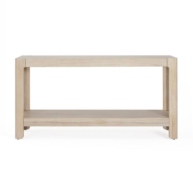 Modern Farmhouse Console Table,Elegant Minimalist Design with Premium Wood Veneer and Rounded Corners