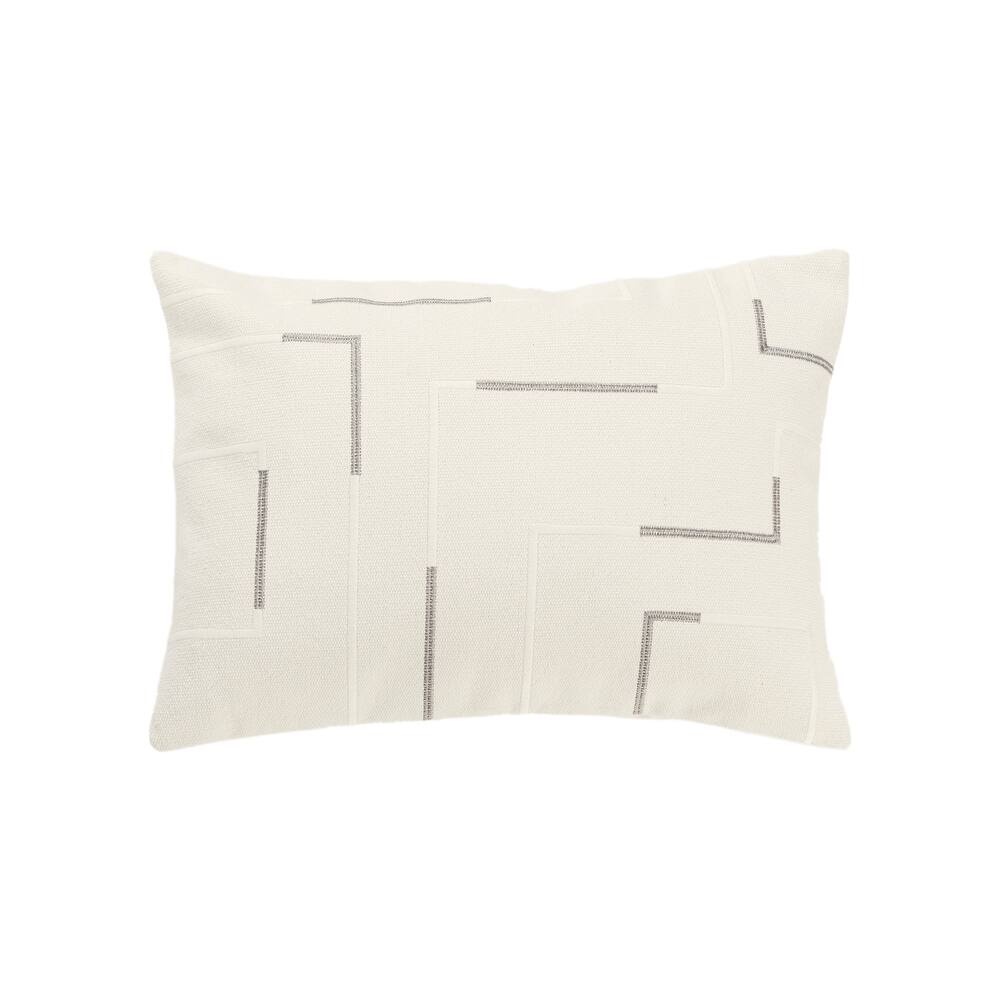 Rizzy Home Transitional Ivory Down Filled Pillow - 14"x20"