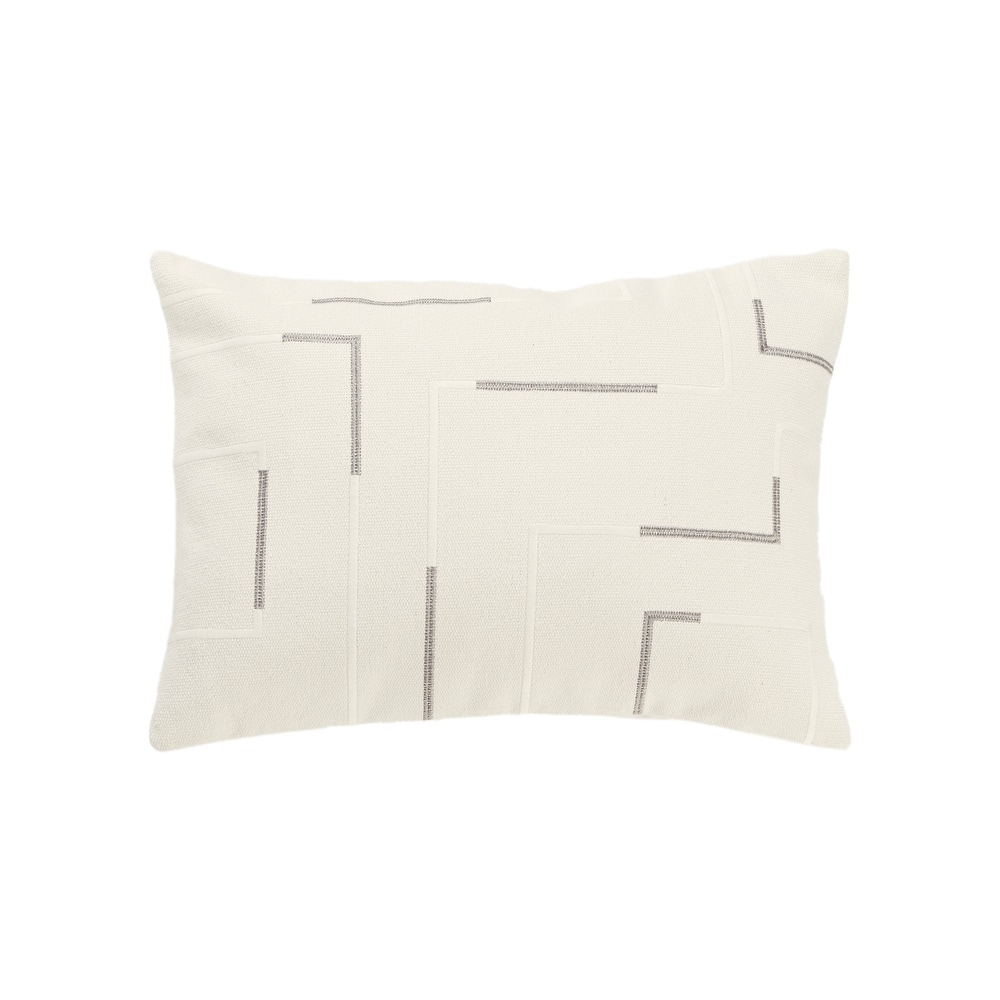 Rizzy Home Transitional Ivory Poly Filled Pillow - 14"x20"