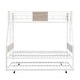 preview thumbnail 7 of 20, Twin Over FULL Metal Bunk Bed with Trundle 2-Side Ladder and Full-Length Guardrail, No Box Spring Needed