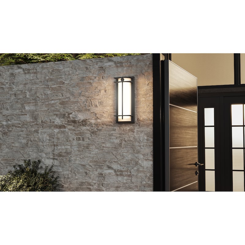Syndall Outdoor Wall Lantern - Earth Black