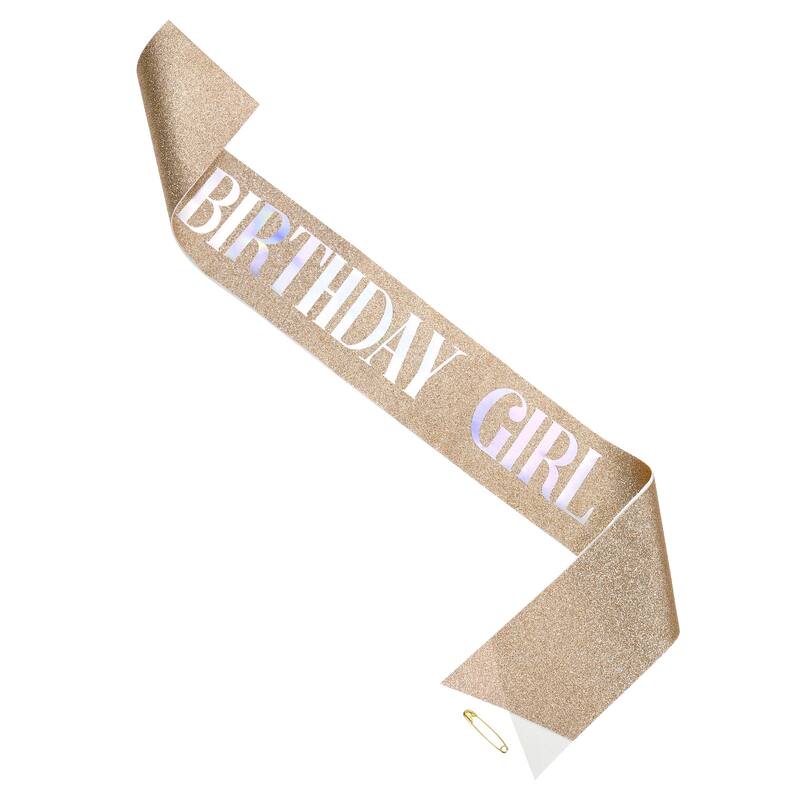 Birthday Sash, 1Pcs Personalized Sash Elegant Birthday Sash for Decor