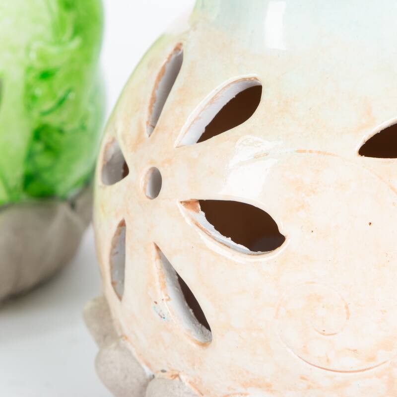 6.1 in. Illuminating Terracotta Garden Friends Figurines Set of 3