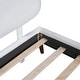 preview thumbnail 29 of 51, Twin Size Upholstered Platform Bed Animal Theme Design Bed Frame with Sheep-Shaped Headboard and Footboard, No Box Spring Needed
