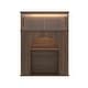 preview thumbnail 4 of 15, LED Lighted Display Cabinet with Fluted Glass Doors, Wooden Sideboard Buffet Cabinet for Living Room or Dining Room
