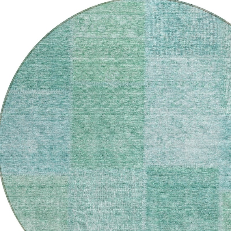 HomeRoots Patchwork Transitional Rectangle Outdoor Rug