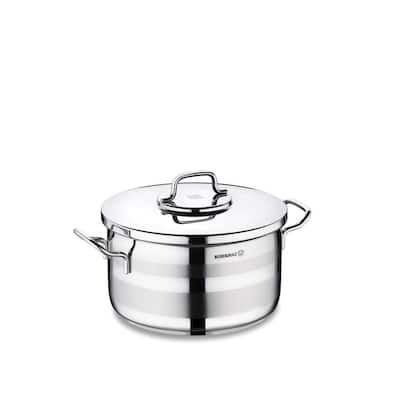 Korkmaz Astra2 Stainless Steel Pot with Lid, High-Performance