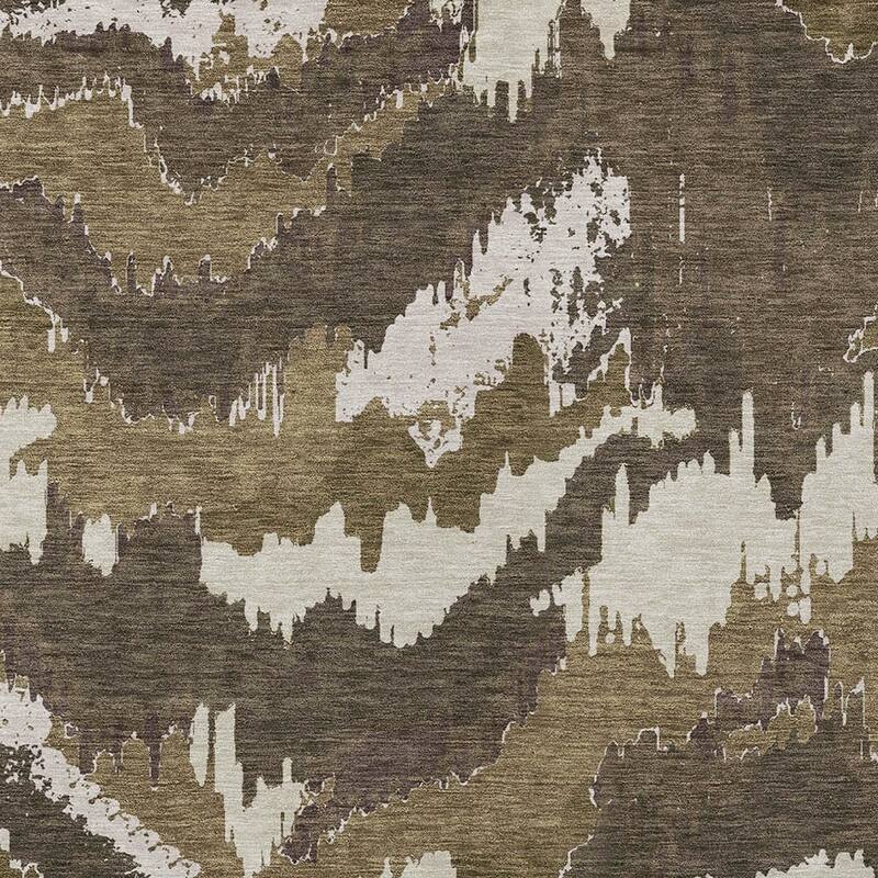 HomeRoots Abstract Transitional Rectangle Outdoor Rug