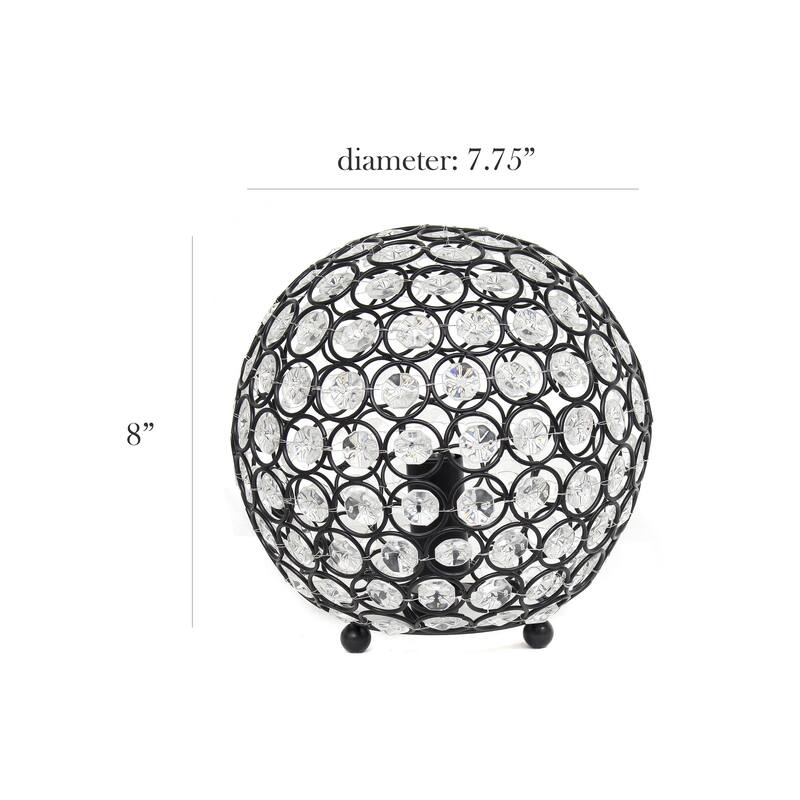 Crystal Ball Sequin Table Lamp