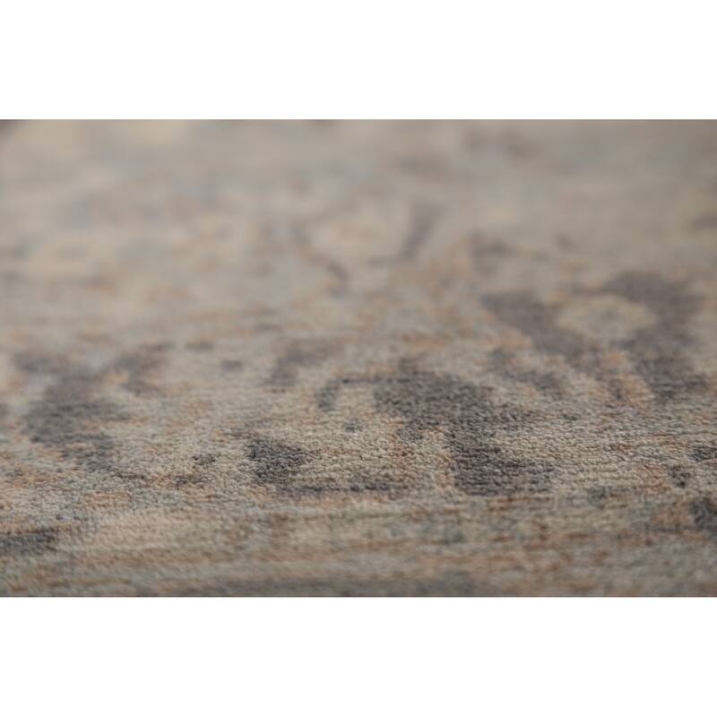 All-Over Abstract Area Rug Handmade Wool Carpet - 5'4"x 7'8"