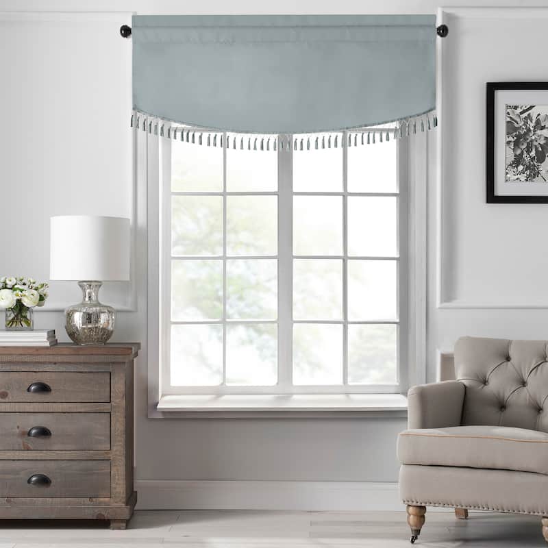 SunVeil Vanderbilt Scallop Tassel Window Valance - 50"x19"
