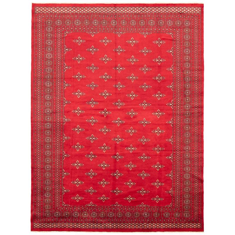 ECARPETGALLERY Hand-knotted Finest Peshawar Bokhara Dark Red Wool Rug - 8'0 x 10'7 - Dark Red - 8'0 x 10'7