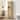 Anmytek 63" Freestanding Tall Bathroom Storage Cabinet Rattan Narrow Linen Tower Cabinet with Adjustable Shelves