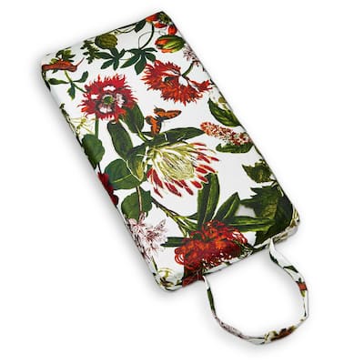 In The Garden Botanical Kneeler Pad Multicolor Cotton Garden Accessory 2 in H x 17.5 in L x 9 in W Wipe Clean