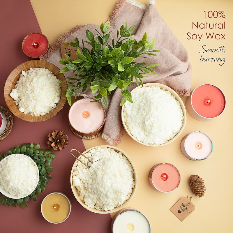 Hearth & Harbor 128 Piece DIY Bulk Candle Making Supply Kit 10lbs