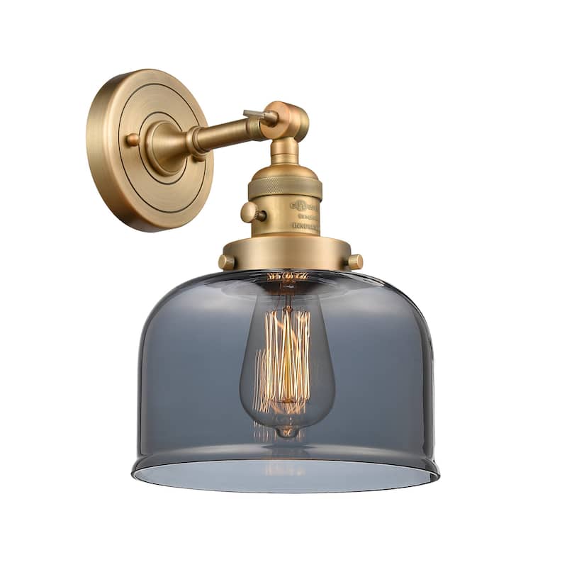 Innovations Lighting Large Bell Single Light 12" Tall Bathroom Sconce