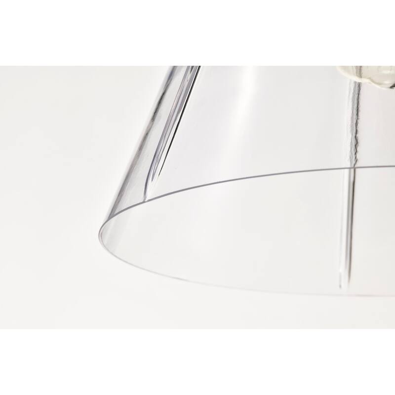 Gianna 1 Light Medium Pendant Brushed Nickel Finish Clear Glass - Brushed Nickel