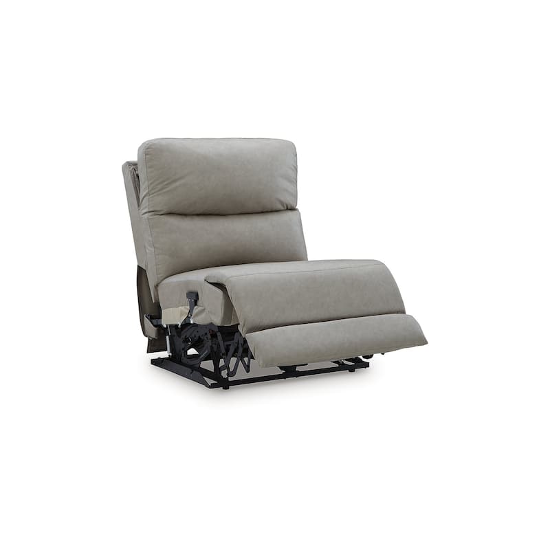 Signature Design by Ashley Brannigan Gray 5-Piece Power Reclining Sectional - 142" W x 142" D x 42" H
