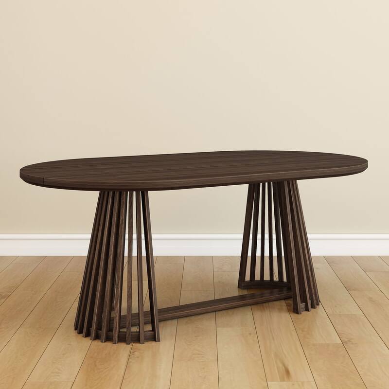 Plank and Beam Lido Oval Pedestal Dining Table - 72"