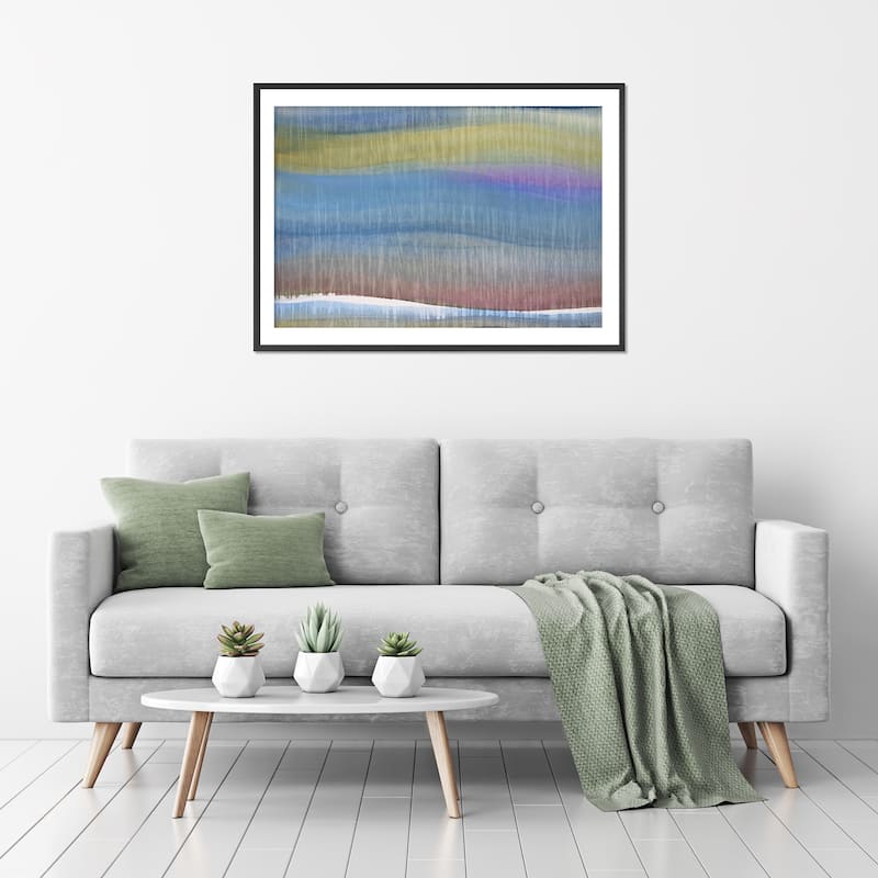 Painted Horizon Framed Print Wall Art by Norman Wyatt Jr.