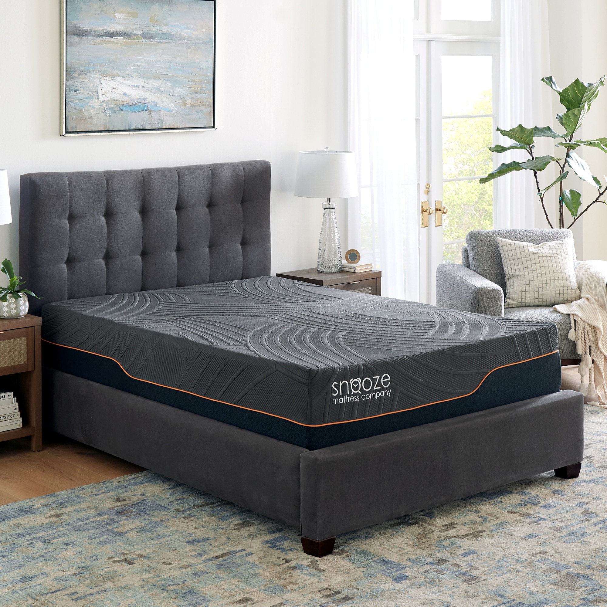 Snooze 13-Inch Plush Hybrid Memory Foam and Coil Mattress
