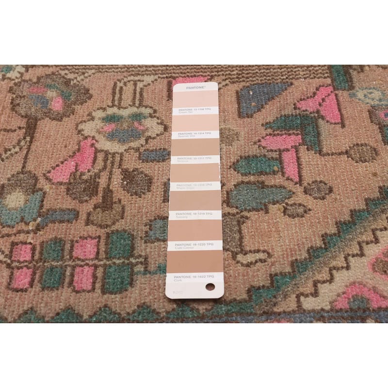 ECARPETGALLERY Hand-knotted Antalya Vintage Tan Wool Rug - 2'9 x 8'11